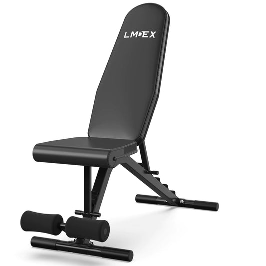 LMDEX Weight Bench workout 90 Degree Upright for Home Gym gym equipment Full Body Workout