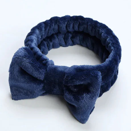 Fleece Workout Hair Band with Bow