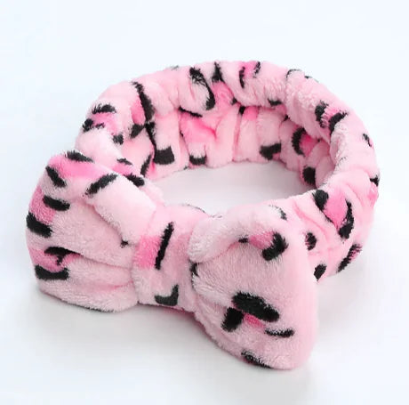 Fleece Workout Hair Band with Bow