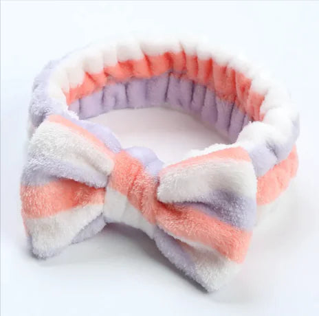 Fleece Workout Hair Band with Bow