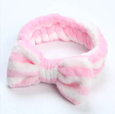 Fleece Workout Hair Band with Bow