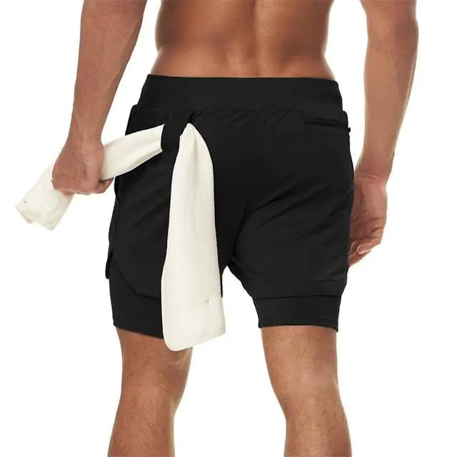 Gym Workout Shorts With Phone Pocket