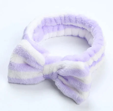 Fleece Workout Hair Band with Bow