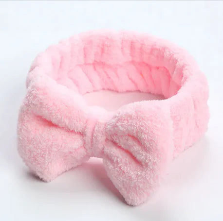 Fleece Workout Hair Band with Bow