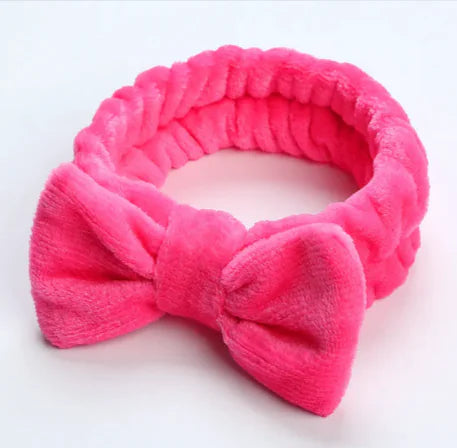 Fleece Workout Hair Band with Bow